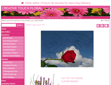 Tablet Screenshot of flowersbycreativetouch.com